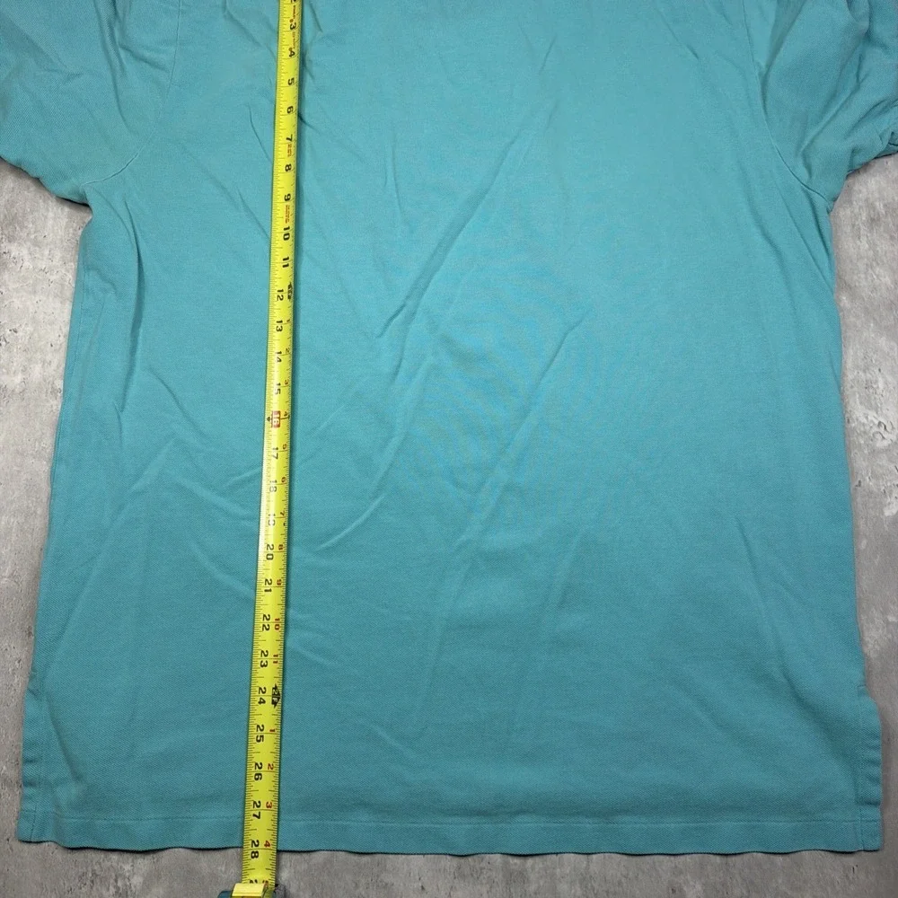 Polo Ralph Lauren XL Mens Polo Shirt Short Sleeve Blue Cotton Mesh Pony USA MADE